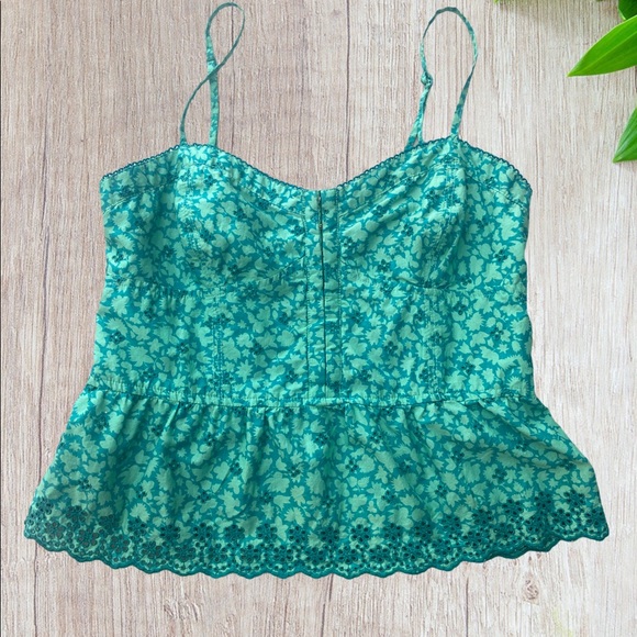 American Eagle Eyelet Printed Corset Small Petite - Picture 2 of 4